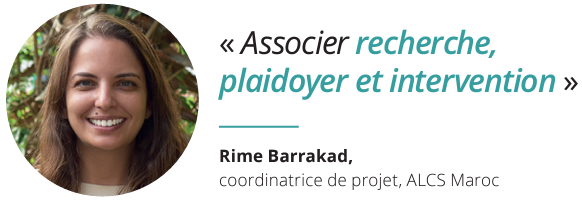 Rime Barrakad, coordinatrice de projet, ALCS Maroc